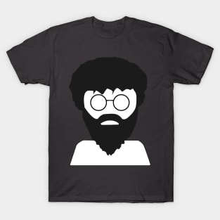 Modern Cave-Man - Hippie Man - Bearded Man with Glasses T-Shirt